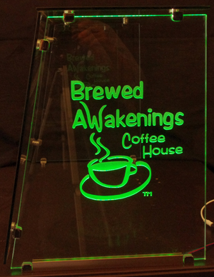 Logo w/ LED lights