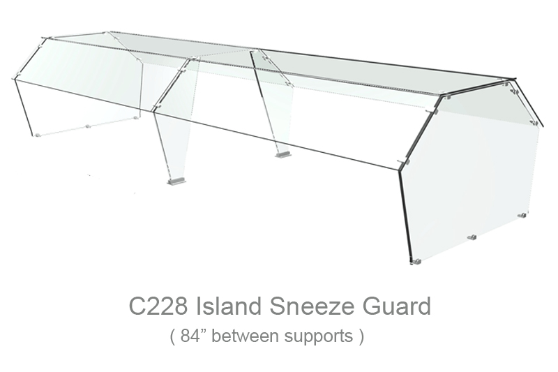 C228  Island Sneeze Guard