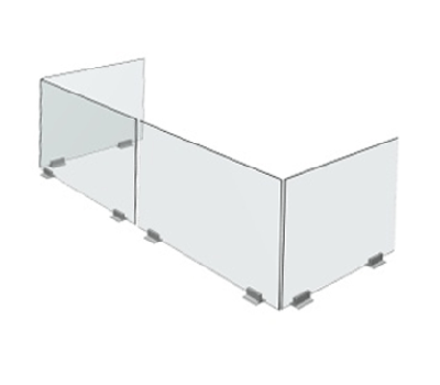 C107 Sneeze Guard Partition